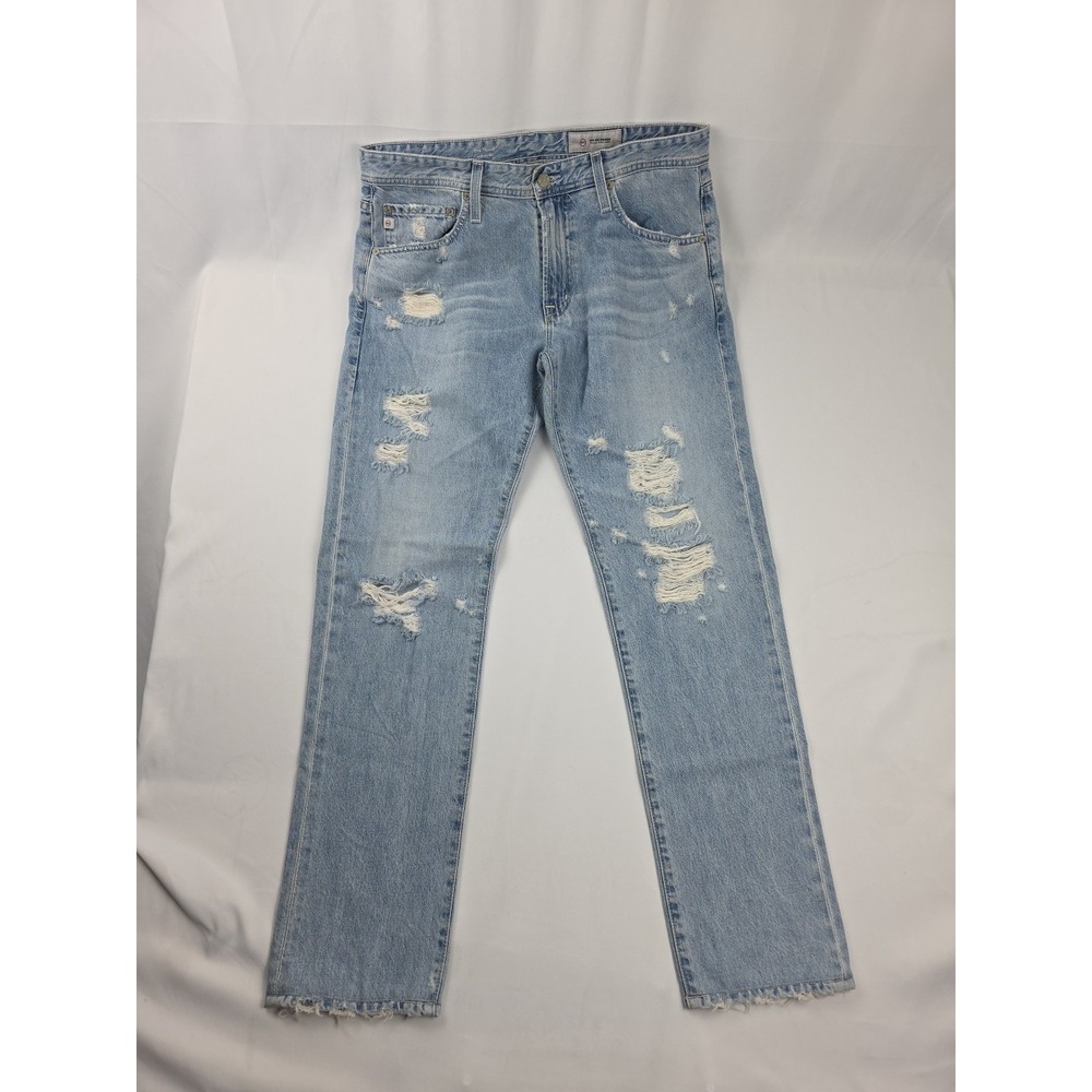 AG Adriano‎ Goldschmied Slim Distressed Denim Jeans Blue Men's Tellis 34x31.5